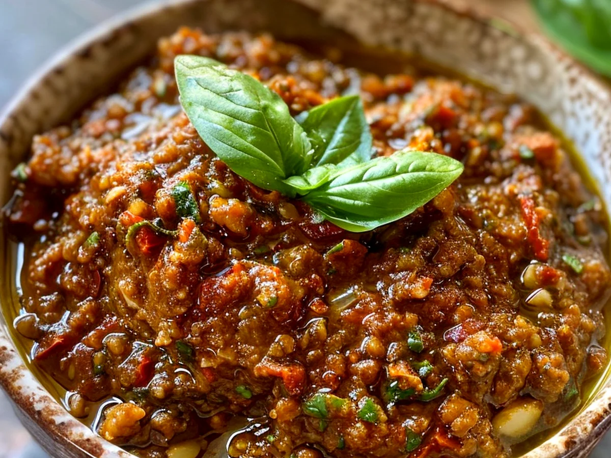 Incroyable Pesto Méditerranéen aux Tomates Séchées