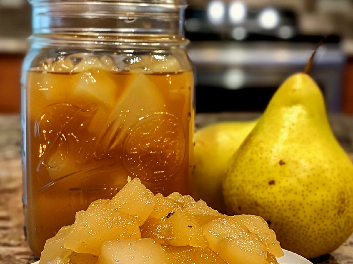 Sirop de Poire au Gingembre Épicé Tutoriel