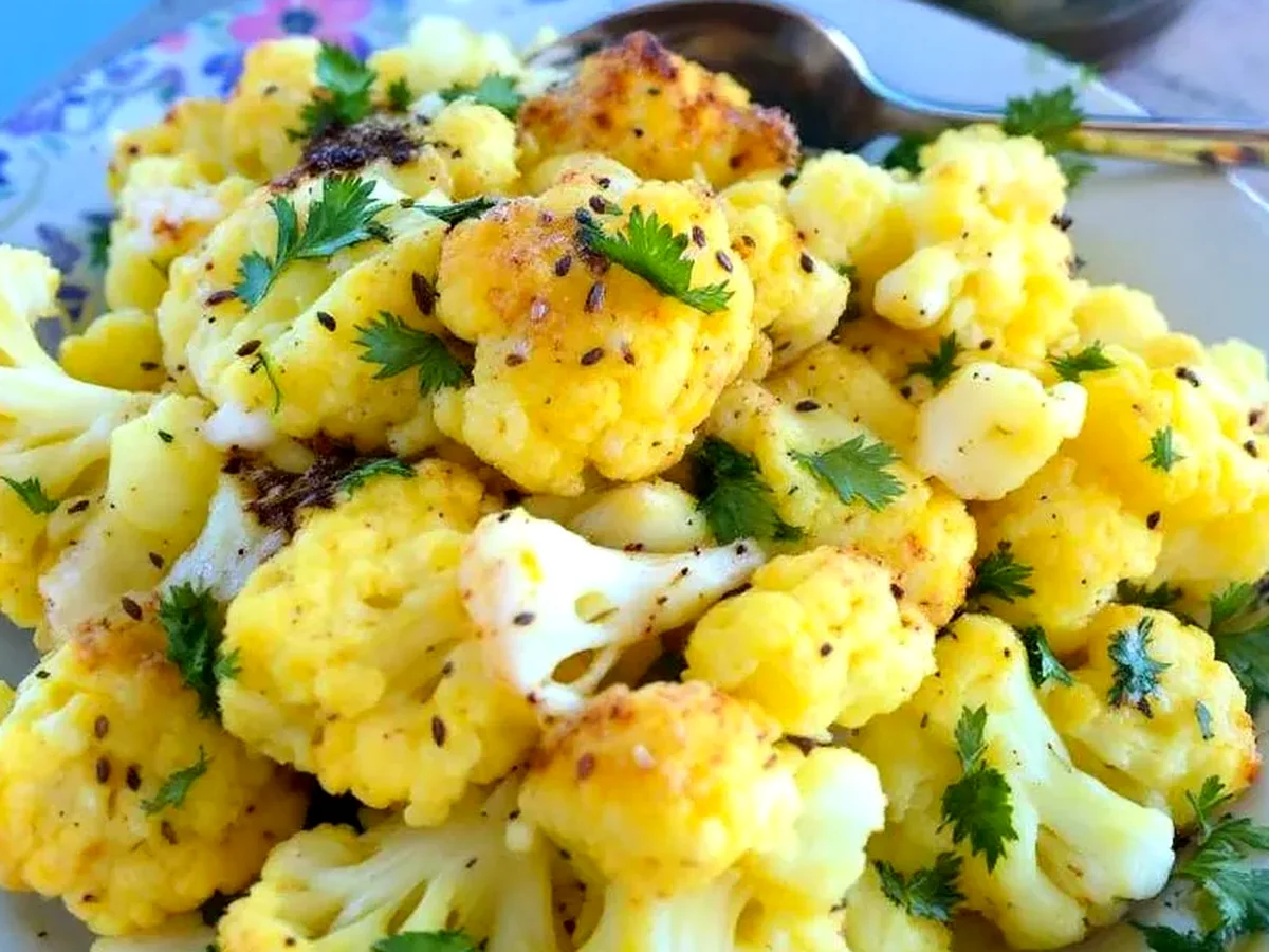 Parfait Délice de chou-fleur mariné au curcuma et