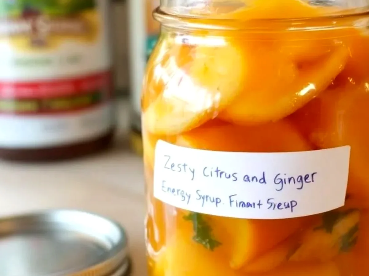 Parfait Sirop énergisant au citron et gingembre
