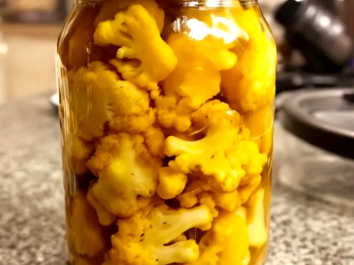Parfait Pickles de chou-fleur au curcuma et gingembre