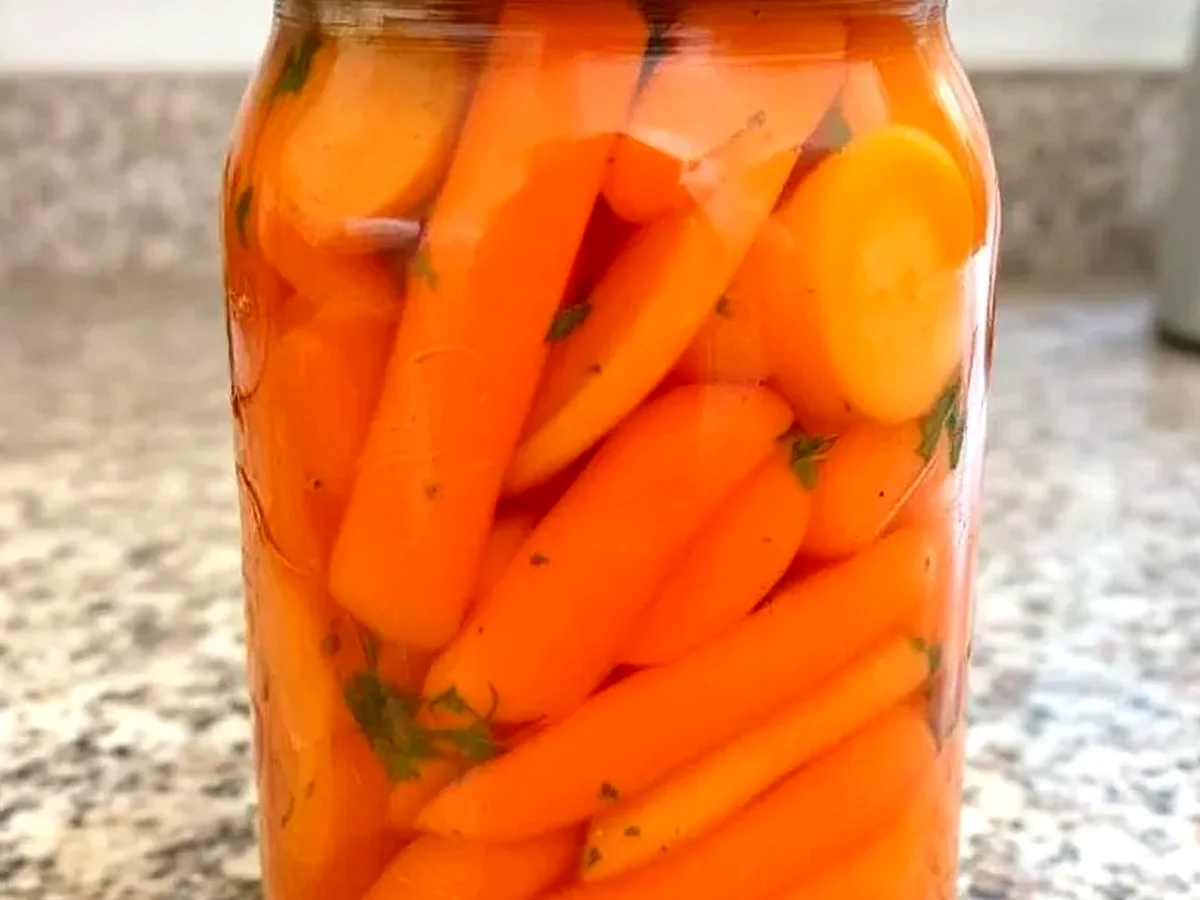 Parfait Carottes marinées aux herbes et à lail