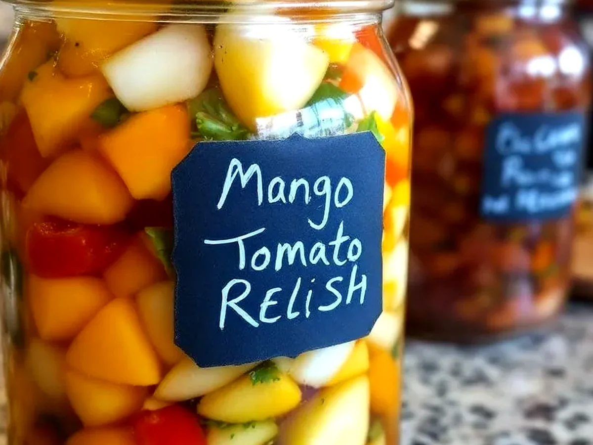 Parfait Délice de relish mangue tomate épicée