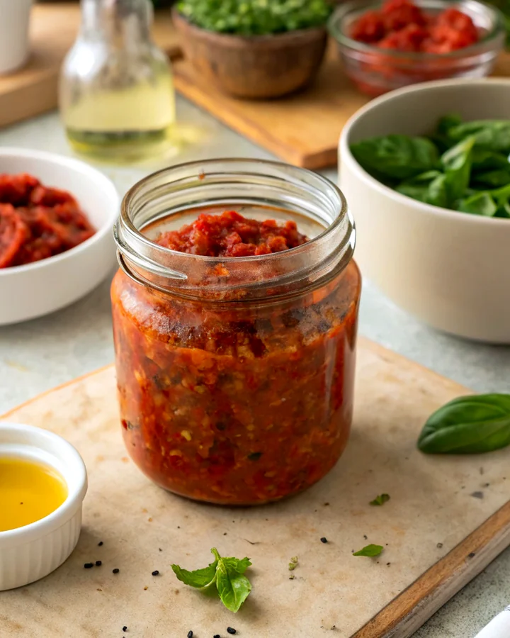 Parfait Délice de basilic et tomates séchées au soleil