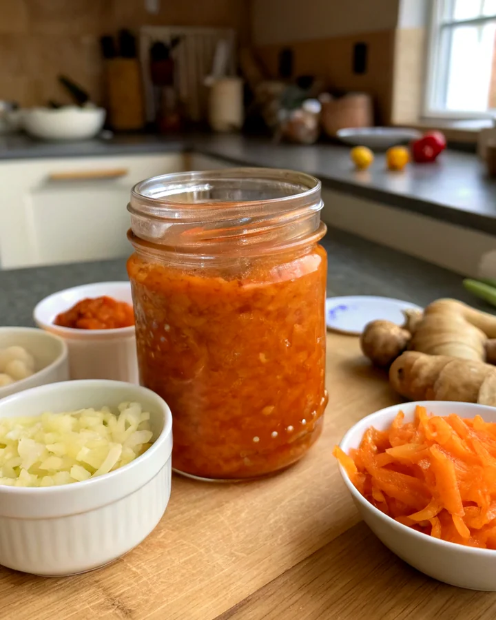 Parfait Délice de chutney épicé carotte-gingembre