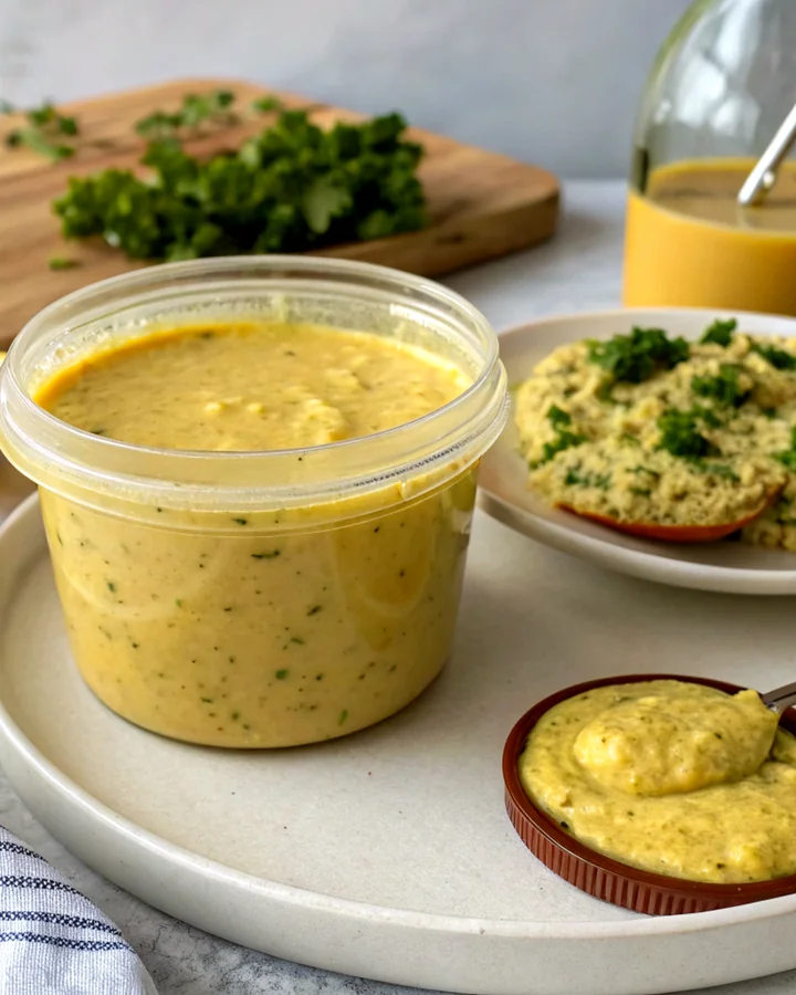 Parfait Délice de tahini citron-herbes vivifiant