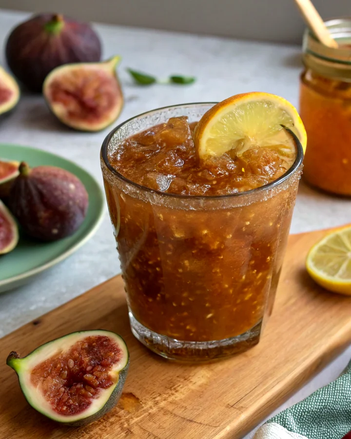 Parfait Délice de confiture de figues épicées et zestées