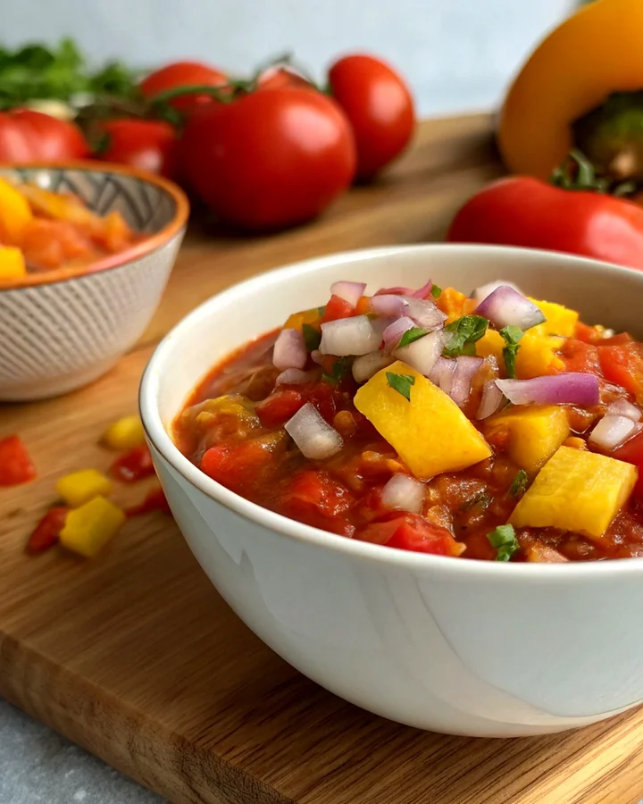 Parfait Chutney de mangue et tomate épicé