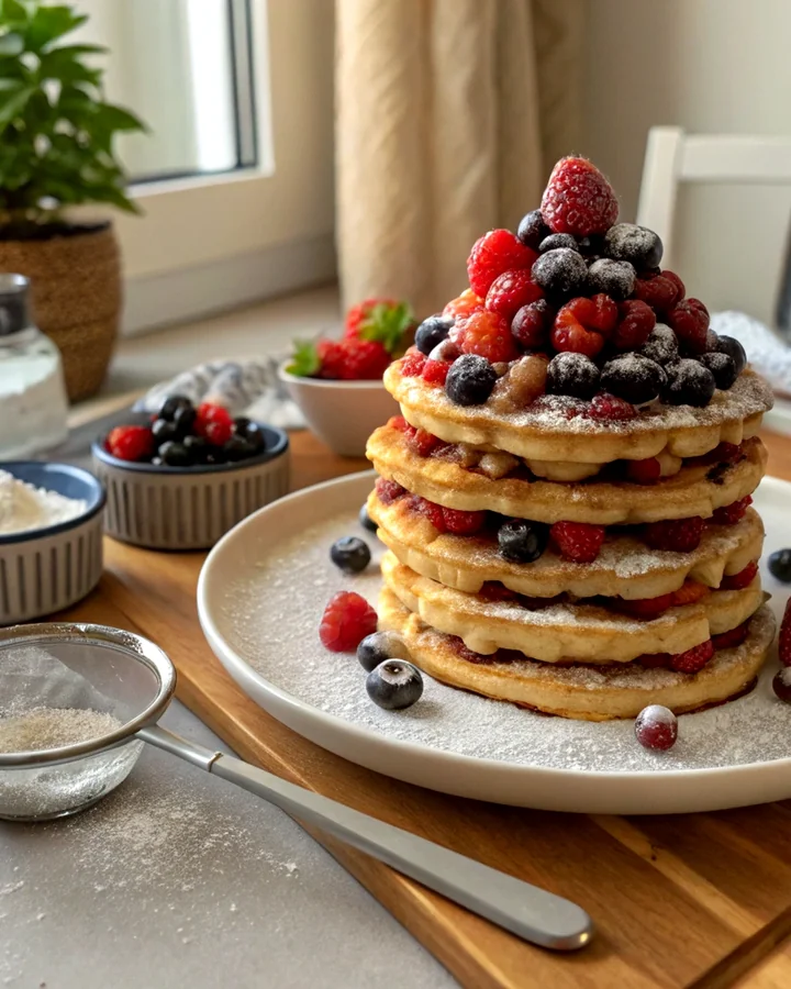 Pancakes Célestes aux Agrumes et Crème de Lavande
