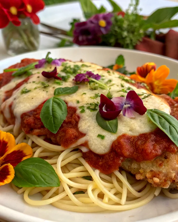 Parmesan de Poulet Épicé aux Saveurs Maritimes