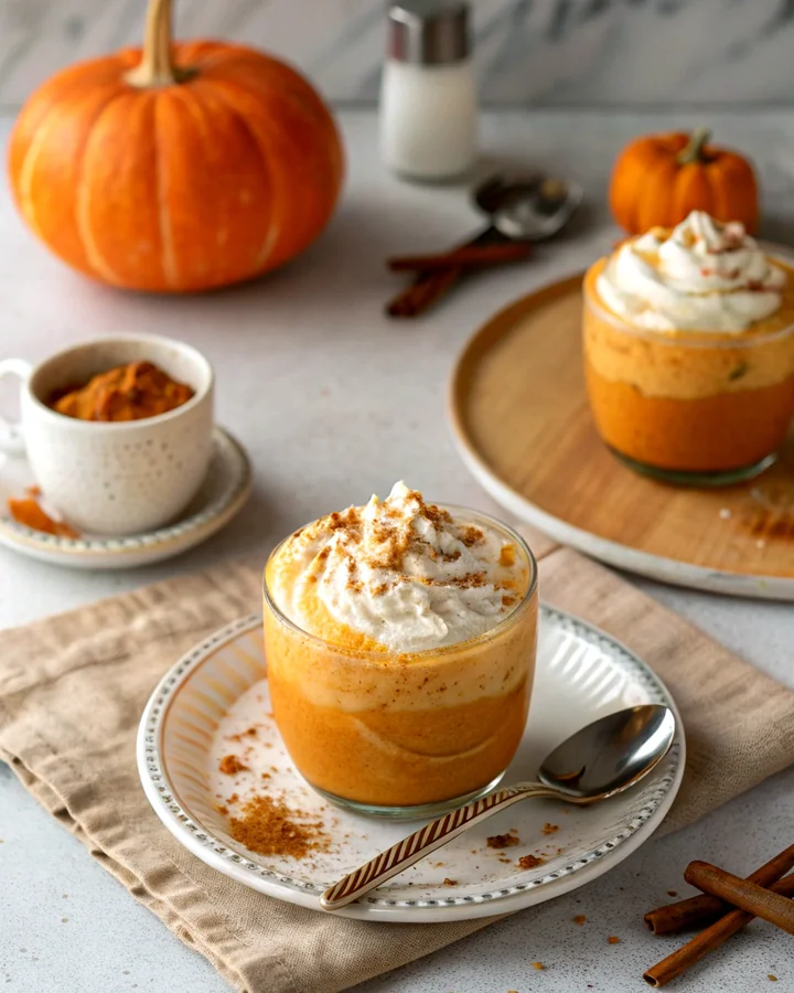 Parfait Mousse froide aux épices de citrouille