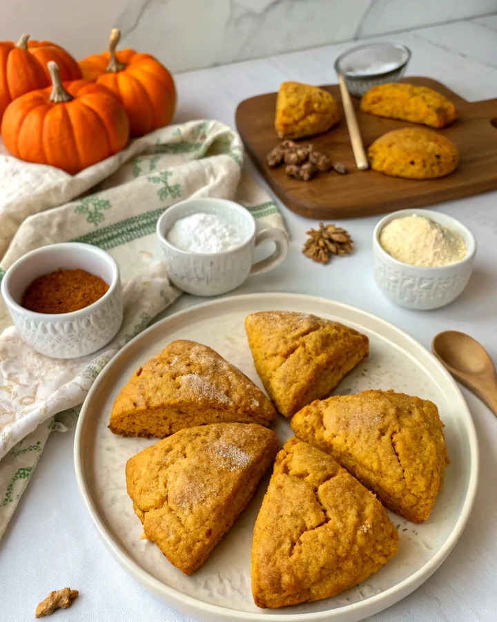 Parfait Scones à la citrouille et épices dautomne