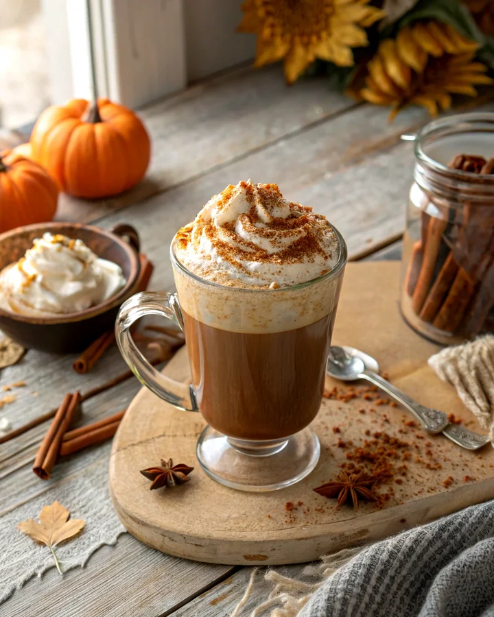 Parfait Latte à la citrouille épicée dautomne