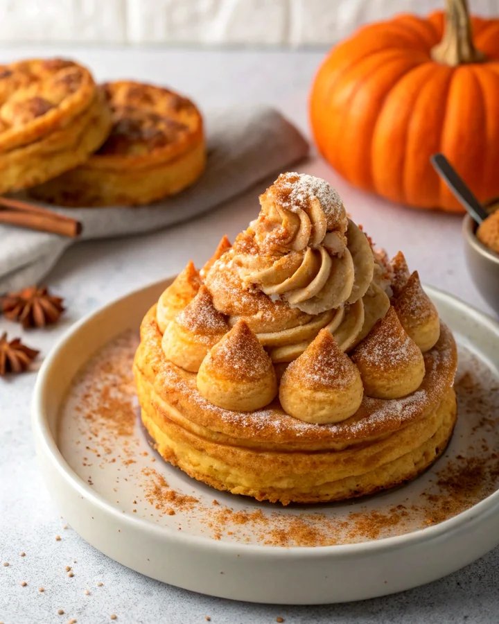 Parfait Choux feuilletés à la citrouille épicée dautomne