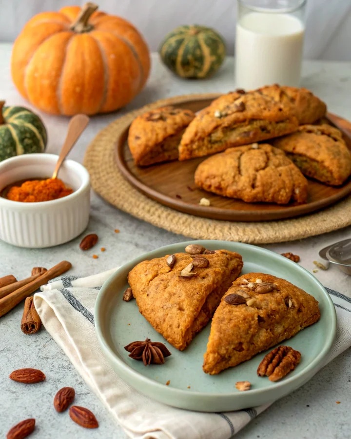 Parfait Scones à la citrouille et aux noix de pécan
