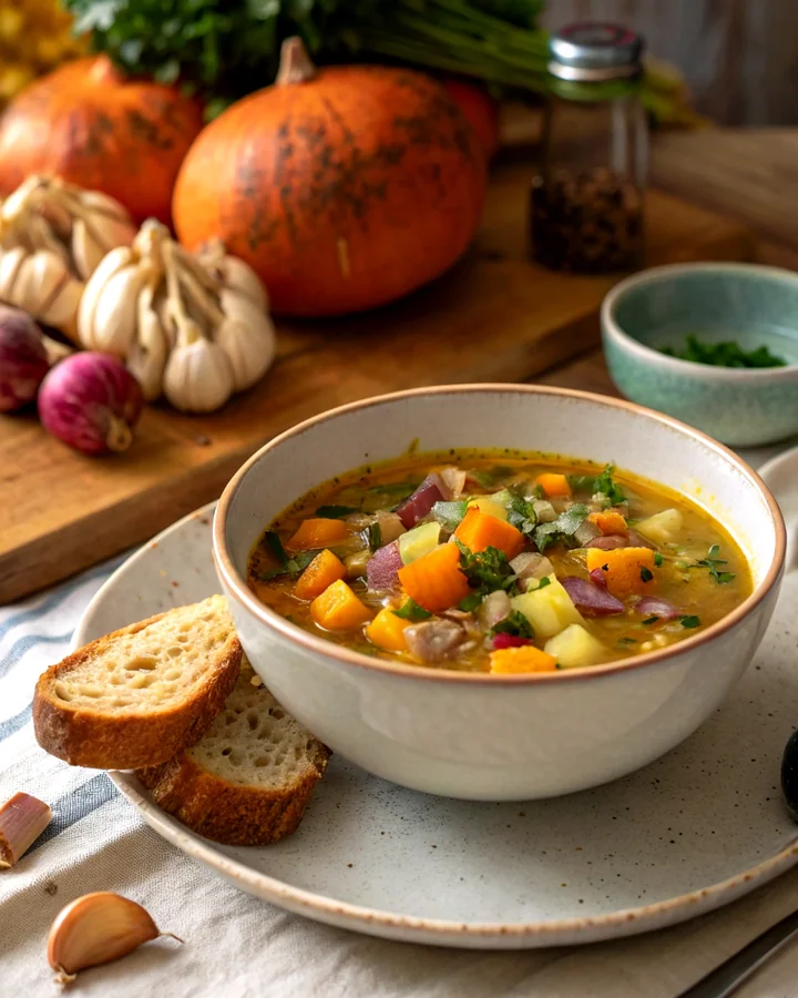 Parfait Soupe de légumes dautomne réconfortante
