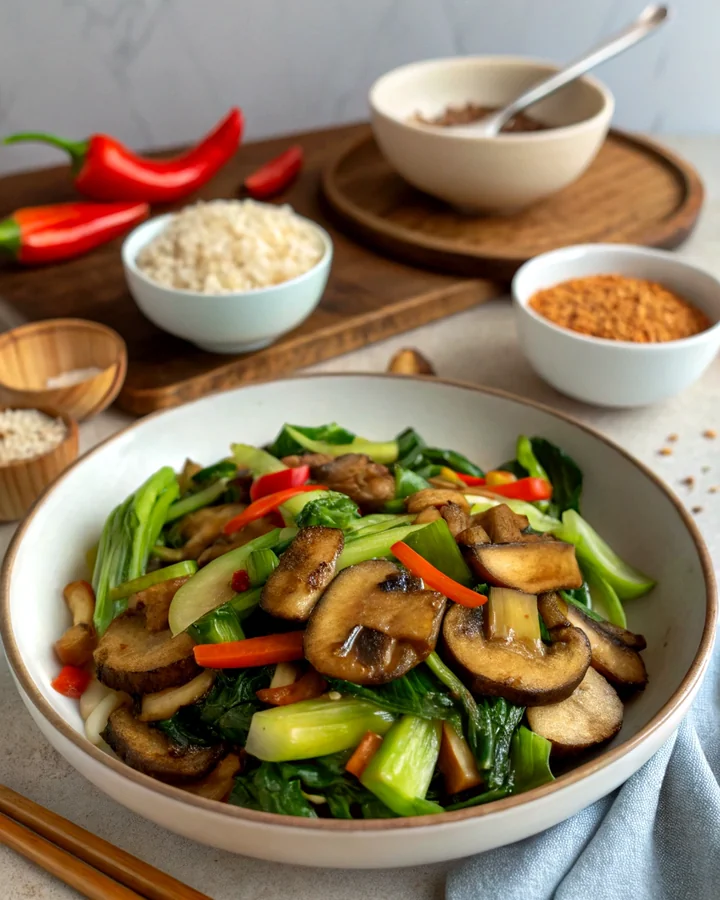 Parfait Bonheur Umami : Sauté de champignons shiitake