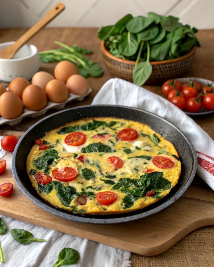 Parfait Frittata colorée du jardin