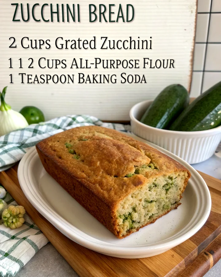 Parfait Pain de courgette parfumé : moelleux et délicieux