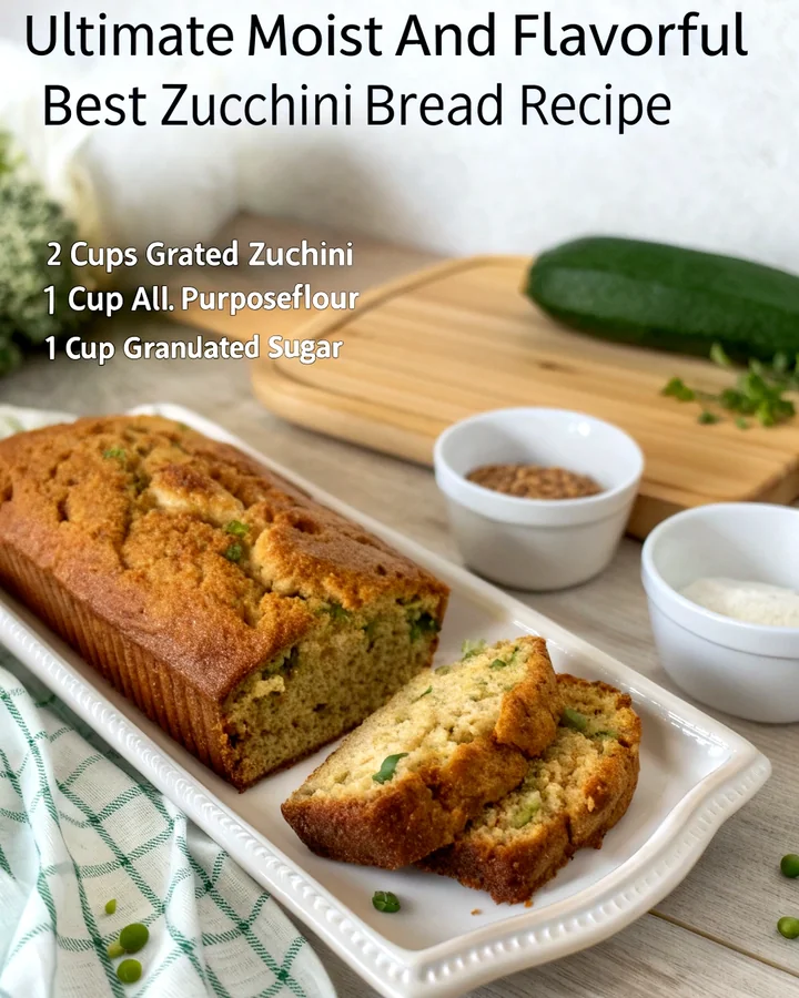 Parfait Pain de courgette moelleux et savoureux