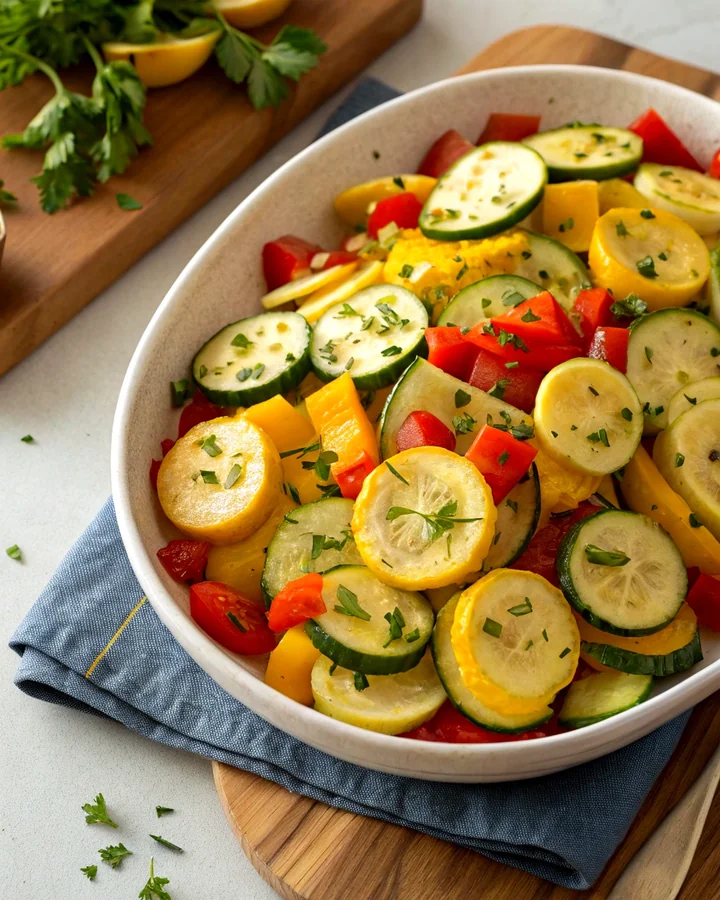 Parfait Délice de courges dété colorées