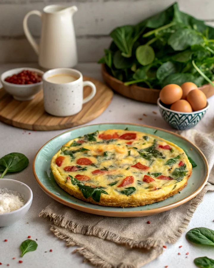 Parfait Frittata colorée du jardin
