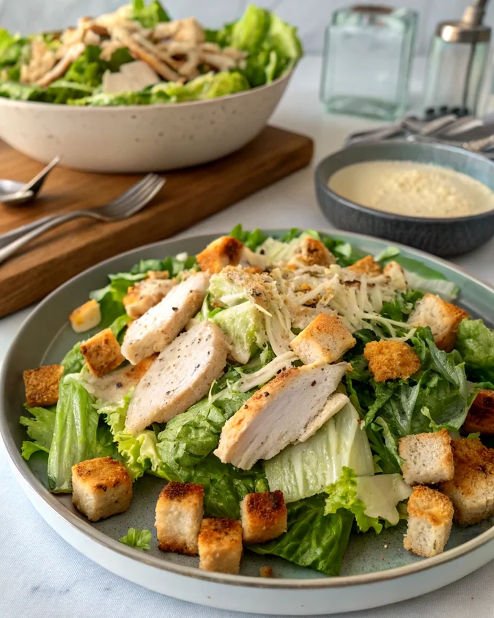 Parfait Délice de salade César au poulet charmant