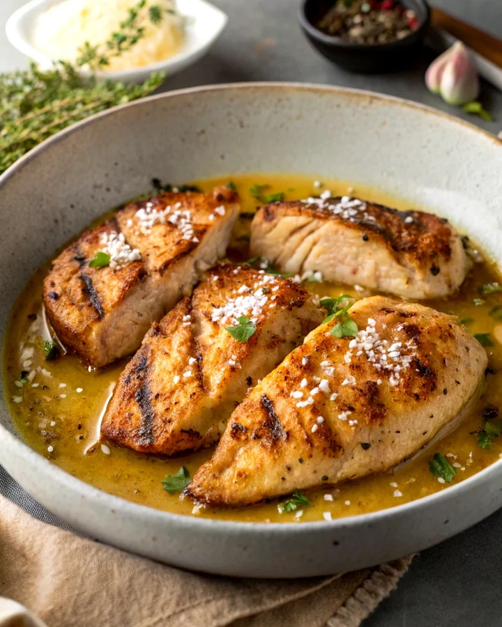 Parfait Poitrines de poulet au beurre en 20 minutes