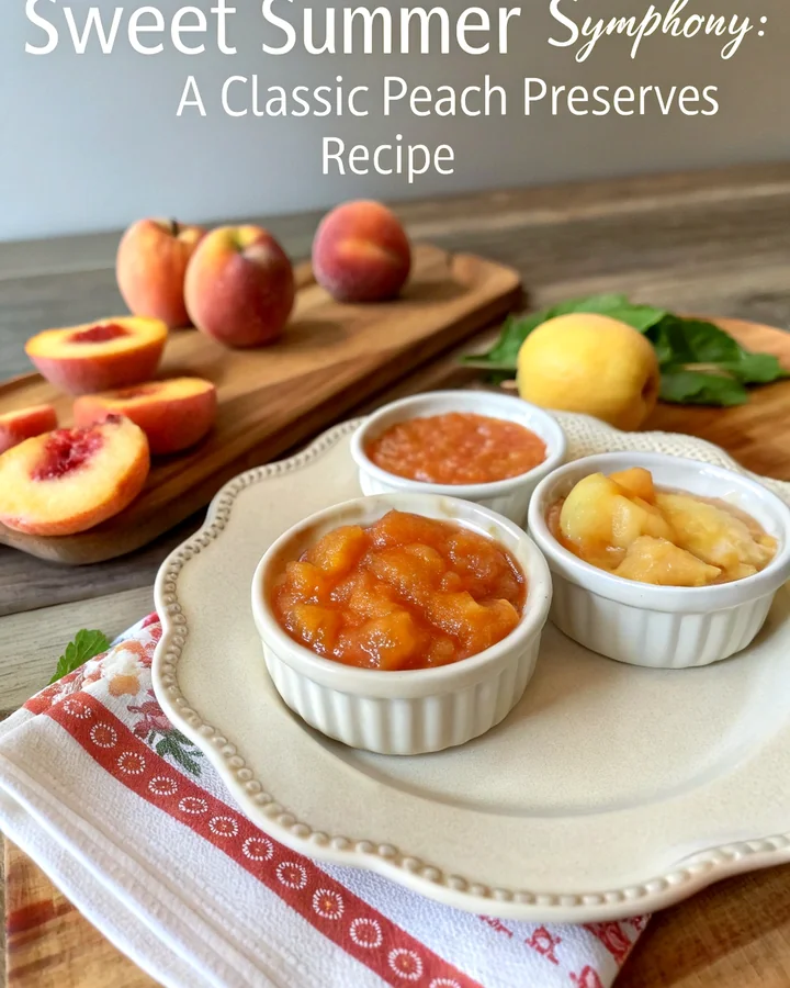 Parfait Délice dété : Confiture de pêches maison