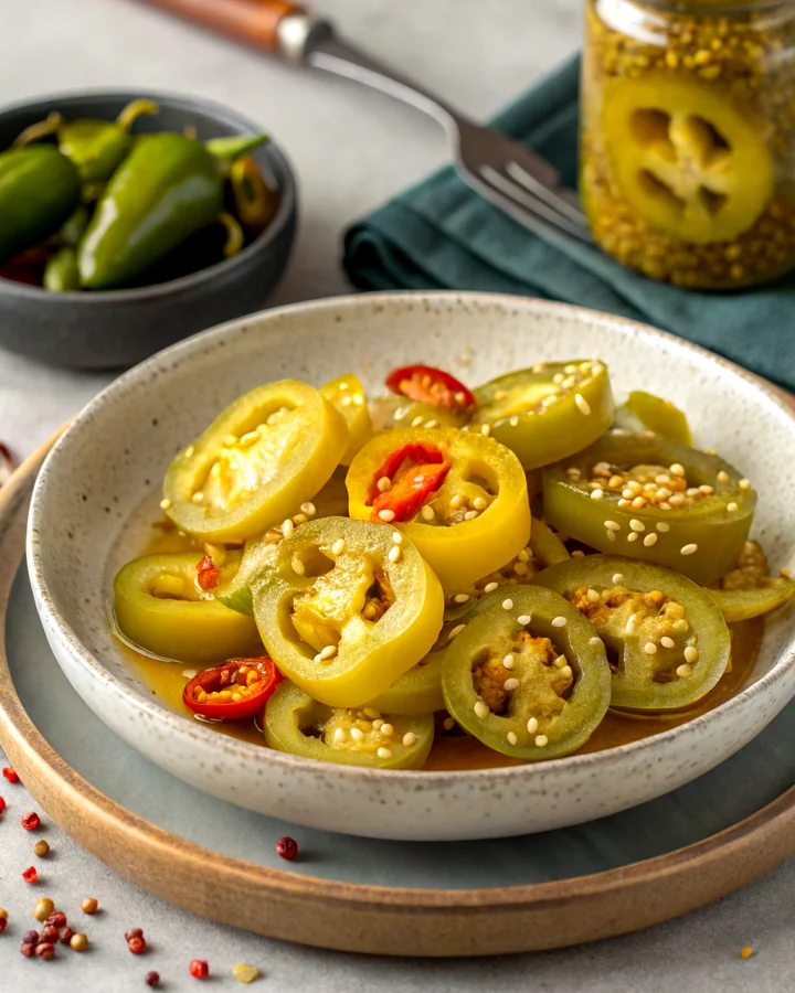 Parfait Piments banane marinés épicés : un goût savoureux