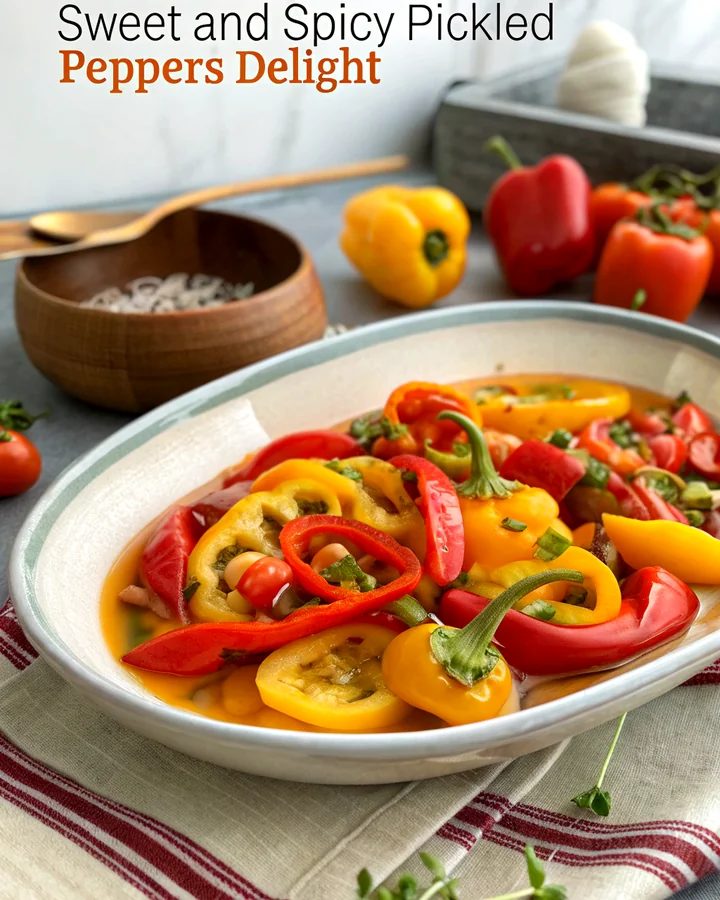 Parfait Mélange de poivrons marinés sucrés et épicés
