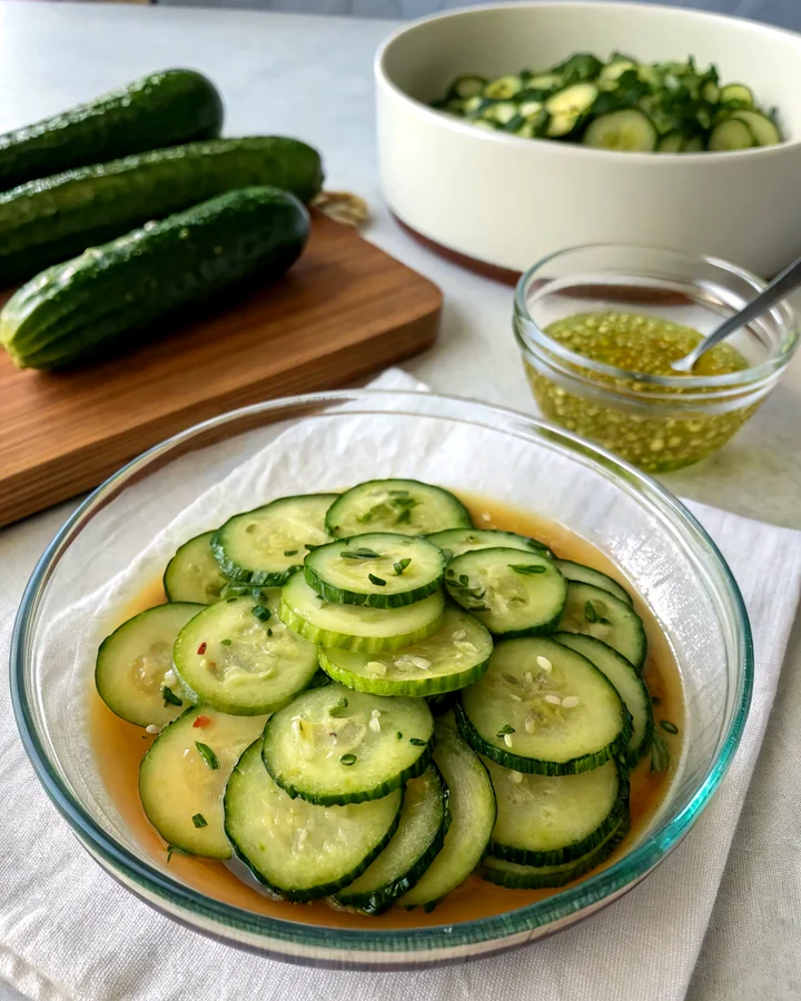 Parfait Concombres croquants marinés en un clin dœil