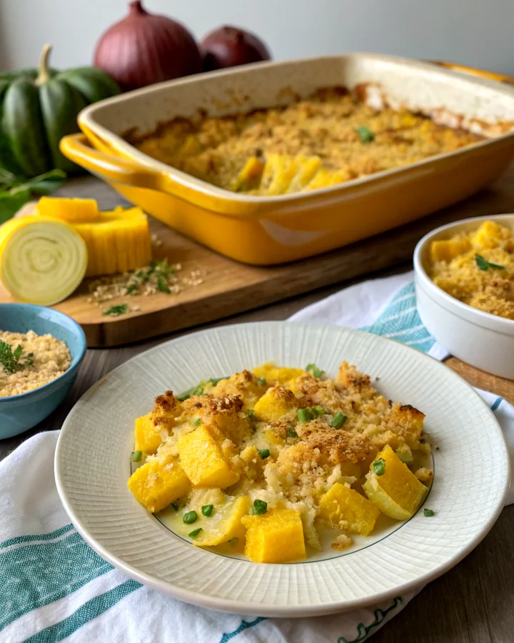 Parfait Délice de casserole de courge dorée