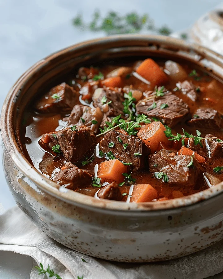 Parfait Ragoût de bœuf réconfortant pour soirées cocooning