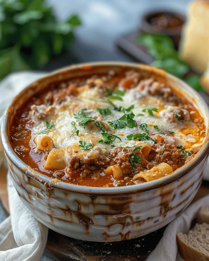 Parfait Soupe de lasagne : un bol de réconfort